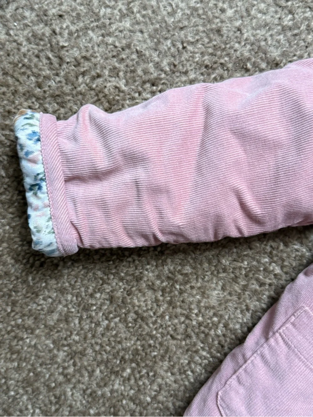 OshKosh B’gosh Pink Corduroy Floral Jacket 2T